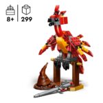 LEGO Harry Potter Fawkes: Dumbledore’s Phoenix Toy – Play & Display Bird Figure – Incl. Sorting Hat & Sword of Gryffindor – Birthday Gift for 8+ Year Old Girls & Boys - 76448 - Image 5