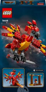 LEGO Harry Potter Fawkes: Dumbledore’s Phoenix Toy – Play & Display Bird Figure – Incl. Sorting Hat & Sword of Gryffindor – Birthday Gift for 8+ Year Old Girls & Boys - 76448 - Image 9