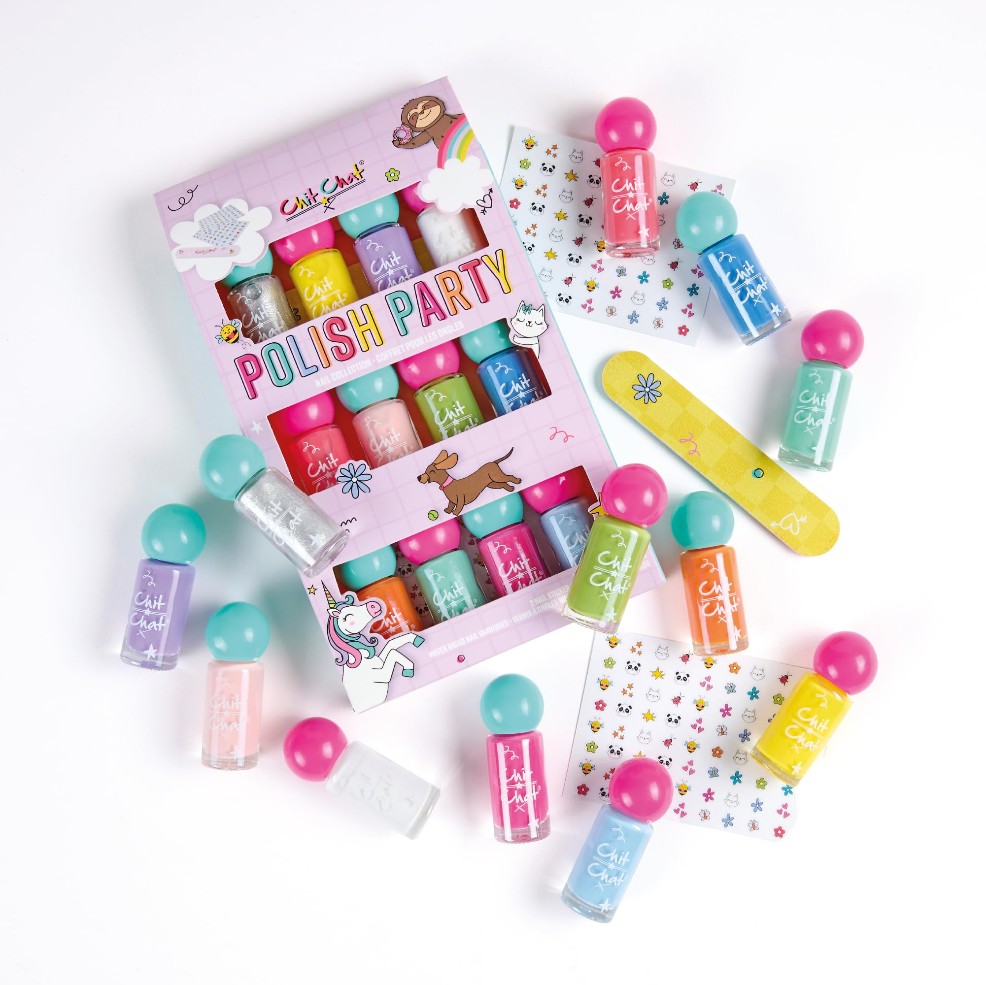 image_1 Chit Chat Polish Party – 15 Piece Nail Collection for Little Fashionistas! - Image 1