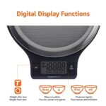 Amazon Basics Digital kitchen scales with LCD display (with batteries), Black and Stainless Steel, BPA free, Weighs up to 11 pounds - Image 9