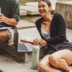 bottlebottle Stainless Steel Water Bottle with Straw and Lid, Sports Insulated Metal Water Bottle with Handle, Light Green, 700ml - Image 2