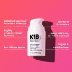 K18 Mini Leave-In Molecular Hair Mask, Repairs Dry or Damaged Hair, Reverse Hair Damage from Bleach, Colour, Chemical Services & Heat, 15ml - Image 3