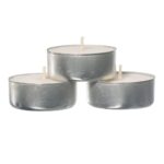 Prices Patent Candles White Tealights Bag, Pack of 50, Wax, l x 3.8cm w x 1.8cm h, Unscented - Image 3