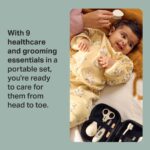 Tommee Tippee Baby Healthcare and Grooming Kit, 9X Essential Newborn Care Items for Home and Travel, Wipe-Clean and Waterproof Travel Case - Image 2