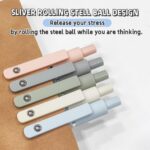 Gel Pens, 0.5mm Japanese Black Ink Fine Point Smooth Writing Pens, High-End Series Retractable Pens for Journaling Note Taking, Cute Office School Supplies Gifts for Women (5 Pcs Morandi) - Image 4