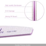 10 PCS Professional Nail Files Double Sided Emery Board(100/180 Grit) Nail Styling Tools Pet Grooming Tools for Home and Salon Use - Image 4