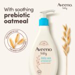 Aveeno Baby Daily Care Moisturising Lotion (1 x 250ml), Fast-Absorbing Face and Body Baby Lotion with Prebiotic Colloidal Oatmeal, Protects & Moisturises Skin For 24 Hours, For Sensitive Skin - Image 4