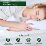 Waterproof Mattress Protector Single,30cm Extra Deep Stretch Skirt Non-Noisy Terry Top Single Mattress Cover Single Bed(90 x 190cm) - Image 4