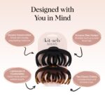 Kitsch Octopus Claw Clips for Women - Cute & Stylish Hair Clips for Everyday Use, Octopus Claw Clip for Thick Hair | Ideal Gifts for Women - Black & Tortoise, 2pcs - Image 4