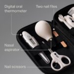 Tommee Tippee Baby Healthcare and Grooming Kit, 9X Essential Newborn Care Items for Home and Travel, Wipe-Clean and Waterproof Travel Case - Image 3