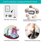 DTL Digital Alarm Clock LED Display with Temperature Big LCD Digit Display Larger LCD Backlit Display Snooze Smart Brightness Sensor for Bedroom Home Office and Travel7. - Image 5