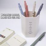 Gel Pens, 0.5mm Japanese Black Ink Fine Point Smooth Writing Pens, High-End Series Retractable Pens for Journaling Note Taking, Cute Office School Supplies Gifts for Women (5 Pcs Morandi) - Image 6