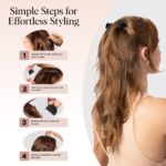 Kitsch Mini Claw Clips for Women - Stylish Small Hair Clips for Kids | Stays In Place Without Pulling or Snagging | Durable Plastic & Sturdy For Everyday Styling - Tortoise & Black, 6 Pcs - Image 6