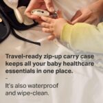 Tommee Tippee Baby Healthcare and Grooming Kit, 9X Essential Newborn Care Items for Home and Travel, Wipe-Clean and Waterproof Travel Case - Image 5