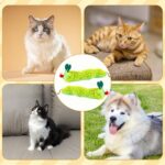 2PCS Catnip Toys for Cats, Caterpillar Design Catnip Toys, Interactive Plush for Cats to Clean Teeth（Green, 23cm） - Image 6