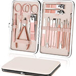 URAQT Professional Manicure Set, 7 pcs Portable Nail Clippers & Eyebrow Grooming Kit, Stainless Steel Nail Care Tools with Luxurious Leather Case for Travel & Home - Image 8