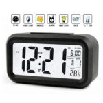 DTL Digital Alarm Clock LED Display with Temperature Big LCD Digit Display Larger LCD Backlit Display Snooze Smart Brightness Sensor for Bedroom Home Office and Travel7. - Image 8